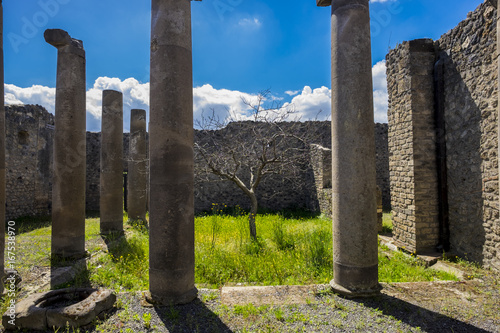 Ruins of Ancient Roman City of Pompeiii photo