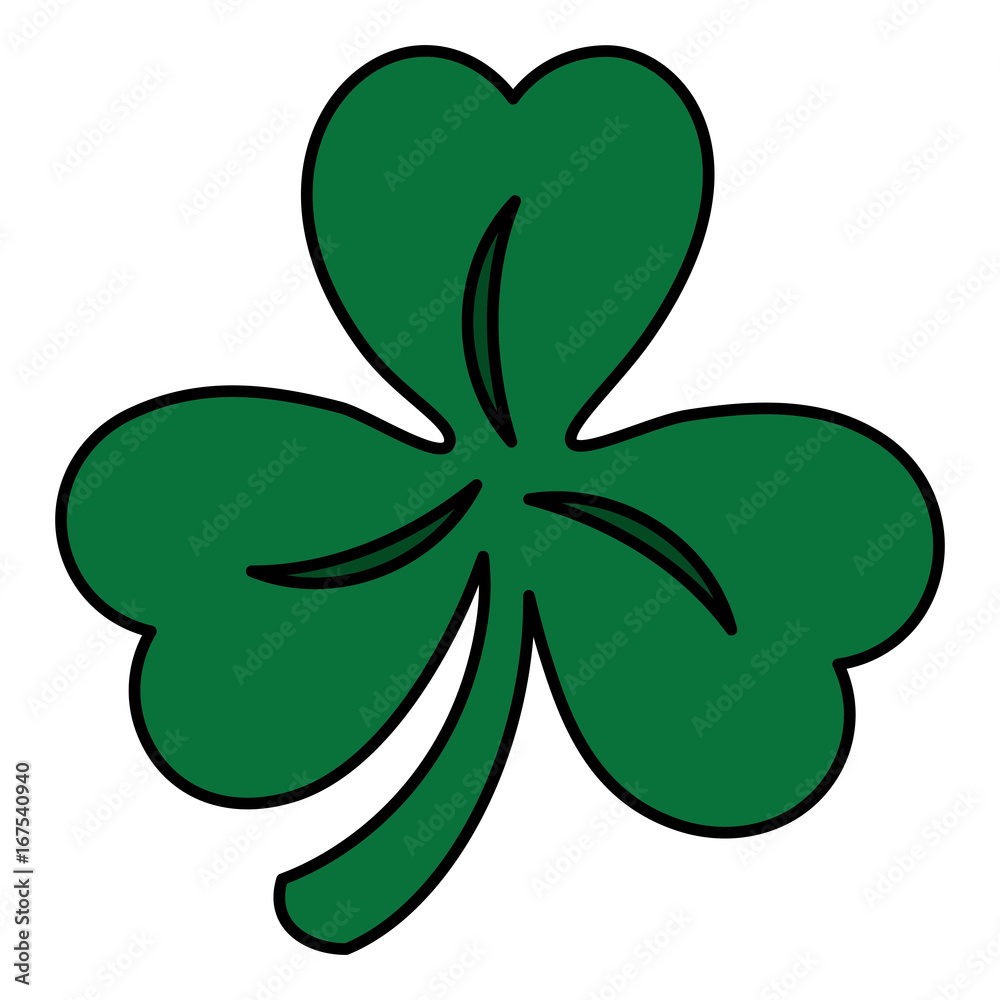 saint patrick clover icon vector illustration design saint patrick clover icon vector illustration design