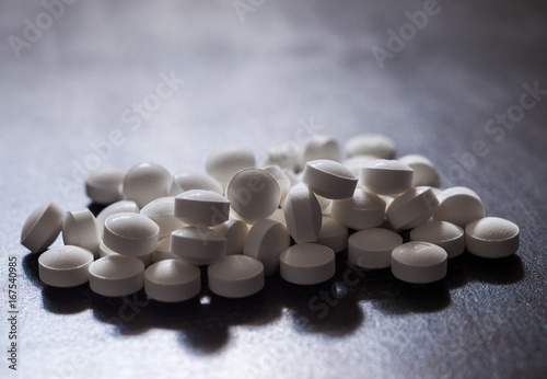 Opioid and prescription medication addiction epidemic or crisis - concept photo