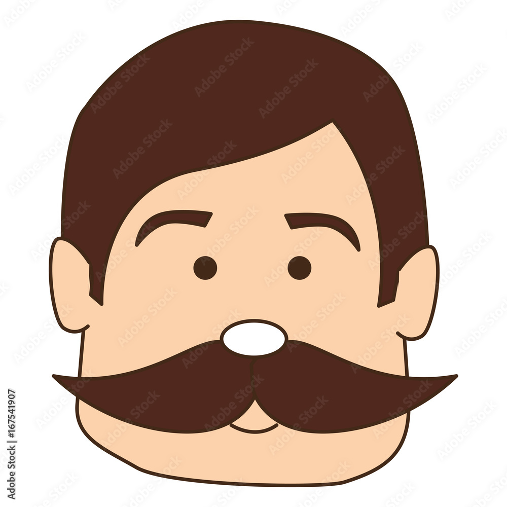 man with mustache avatar character vector illustration design man with mustache avatar character vector illustration design