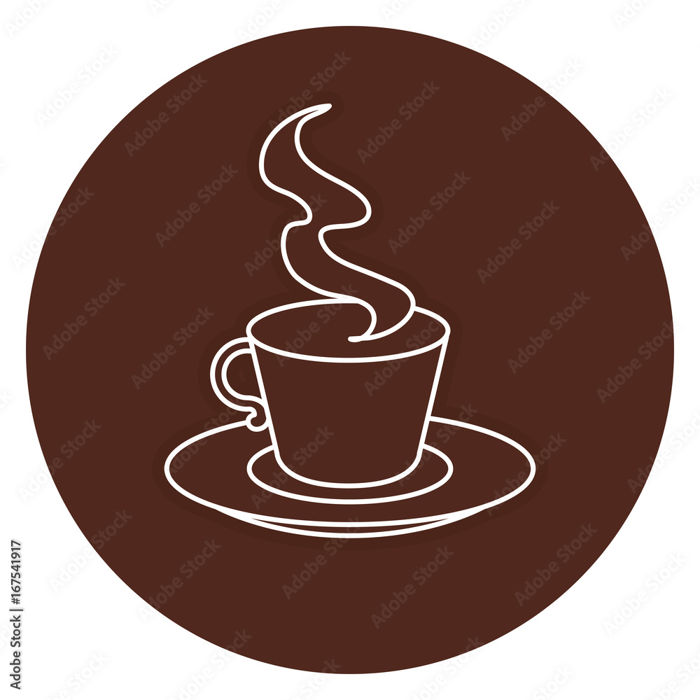 Obraz premium coffee cup hot icon vector illustration design