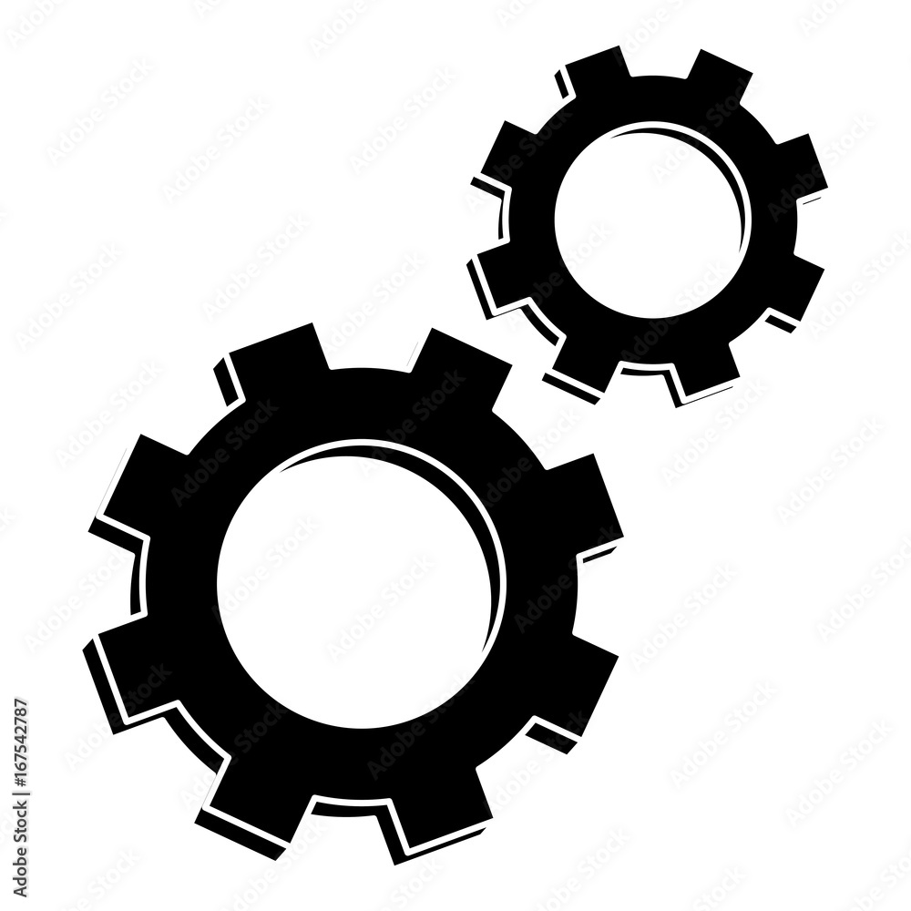 gear machine isolated icon vector illustration design