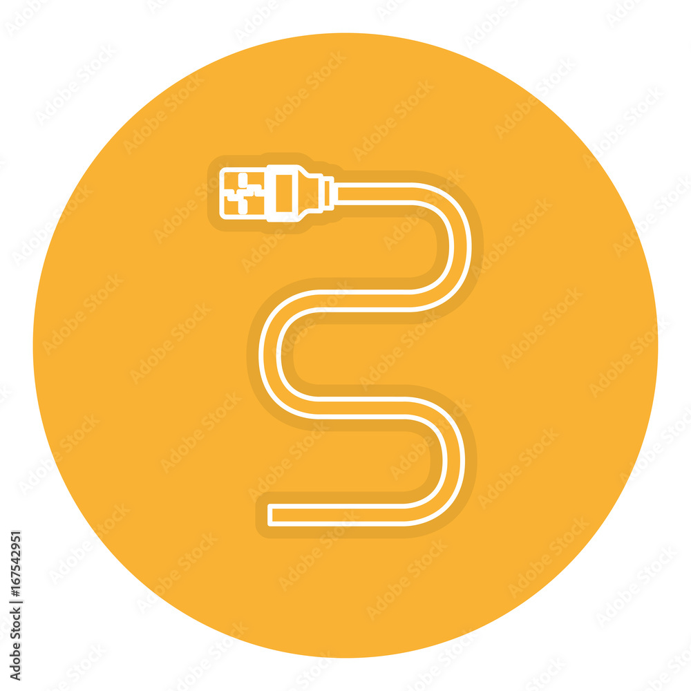 usb cable isolated icon vector illustration design usb cable isolated icon vector illustration design