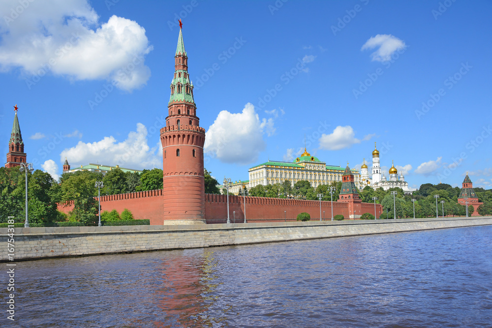 Moscow. View of the Kremlin from the Moscow river