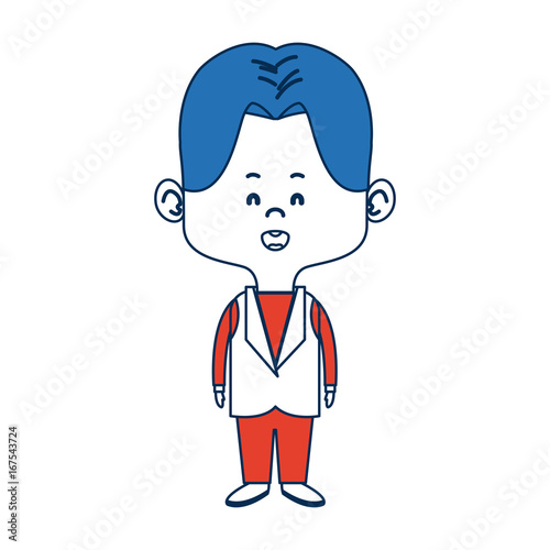 young happy groom man wear suit married vector illustration