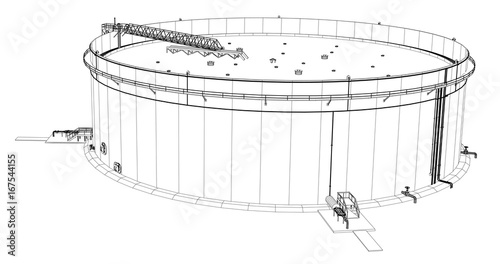Wire-frame oil tank