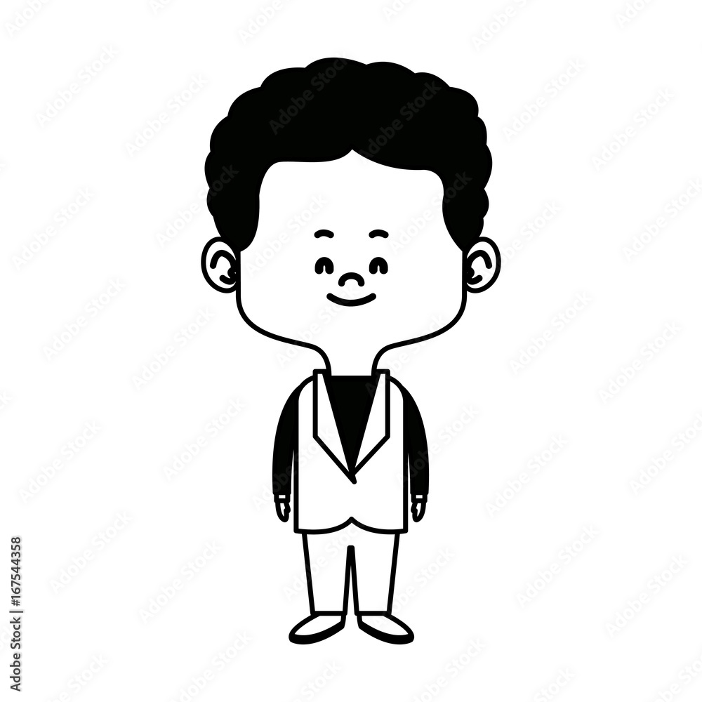 cute man cartoon standing formal clothes character vector illustration cute man cartoon standing formal clothes character vector illustration