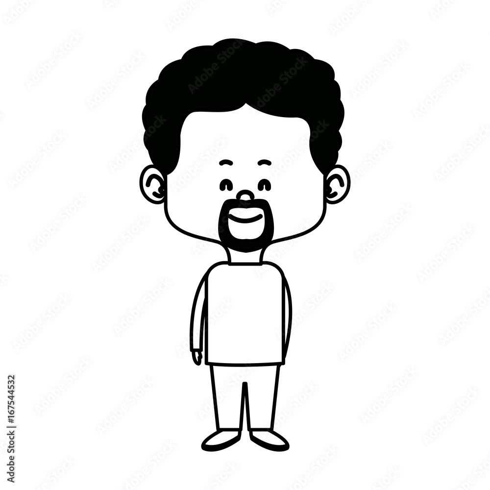 cute man cartoon standing formal clothes character vector illustration cute man cartoon standing formal clothes character vector illustration