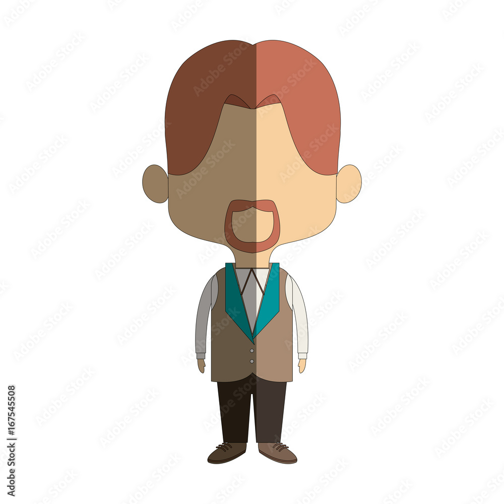 young happy groom man wear suit married vector illustration young happy groom man wear suit married vector illustration