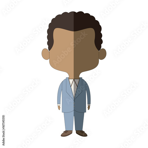 young happy groom man wear suit married vector illustration