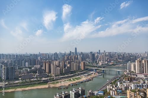 Fototapeta Naklejka Na Ścianę i Meble -  panoramic view of cityscape in Chongqing,China.