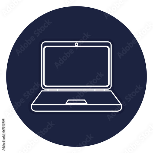 laptop computer isolated icon vector illustration design