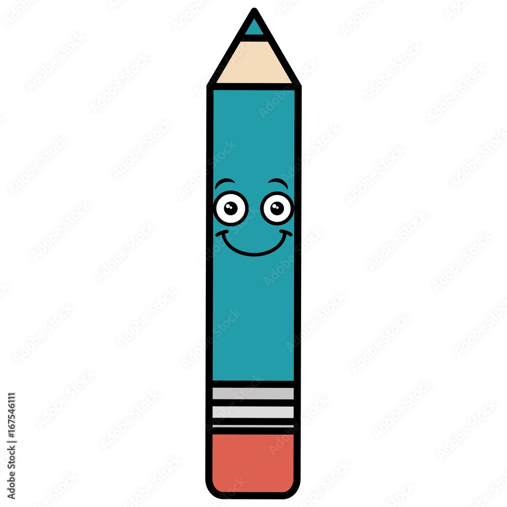 pencil write kawaii character vector illustration design pencil write kawaii character vector illustration design