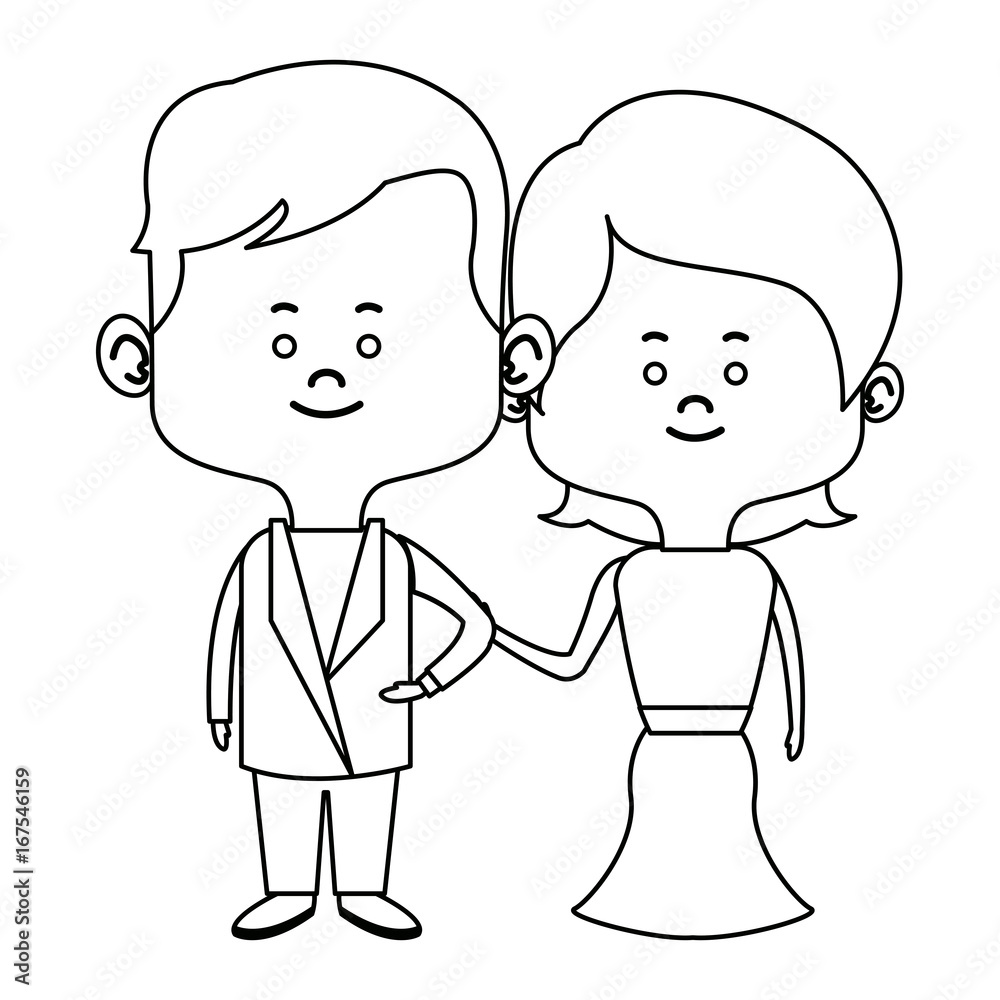 couple of young people man and woman hold hands vector illustration couple of young people man and woman hold hands vector illustration
