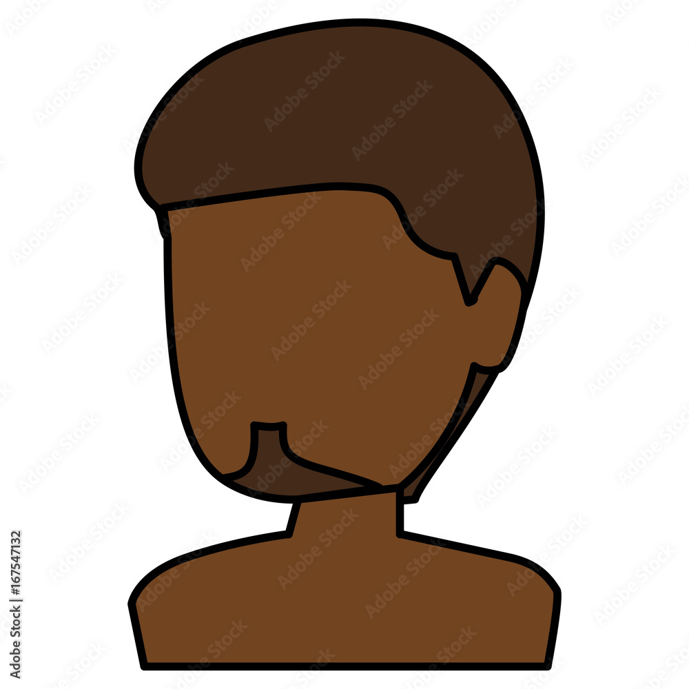 black young man shirtless avatar character vector illustration design black young man shirtless avatar character vector illustration design
