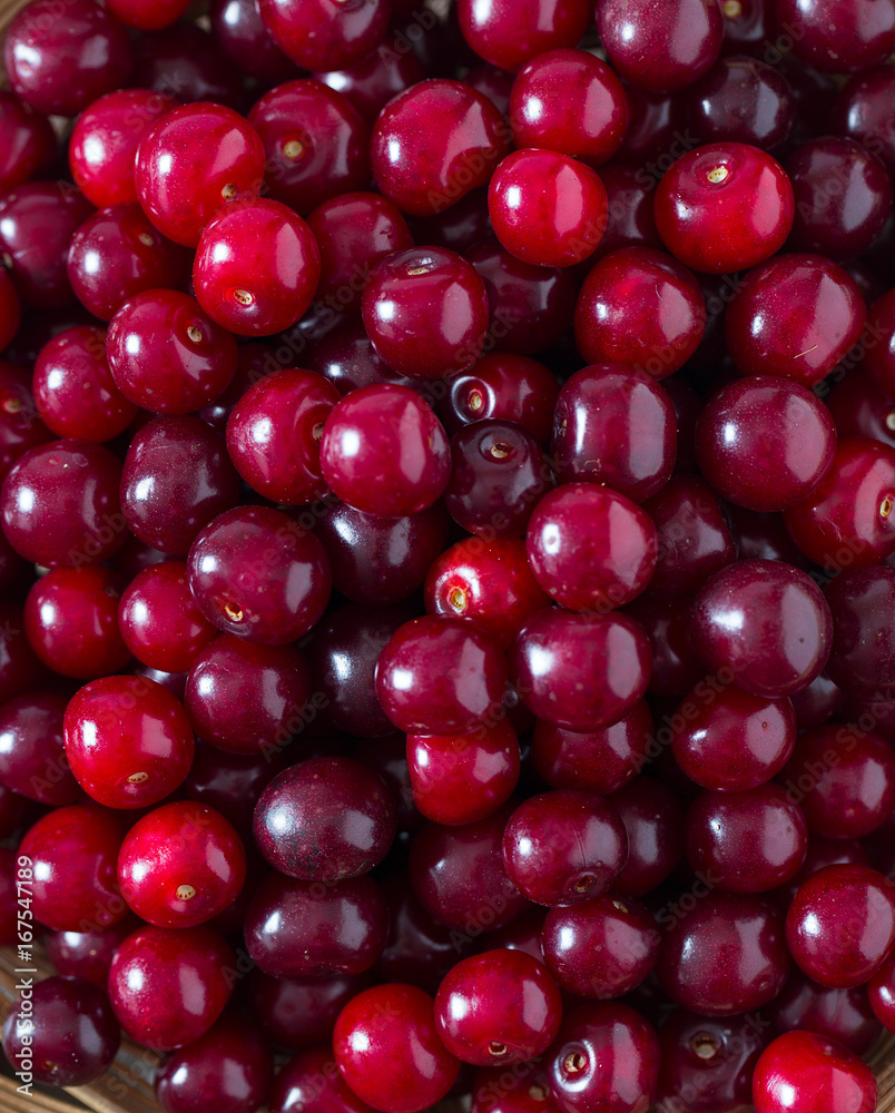 cherries on wooden surface cherries on wooden surface