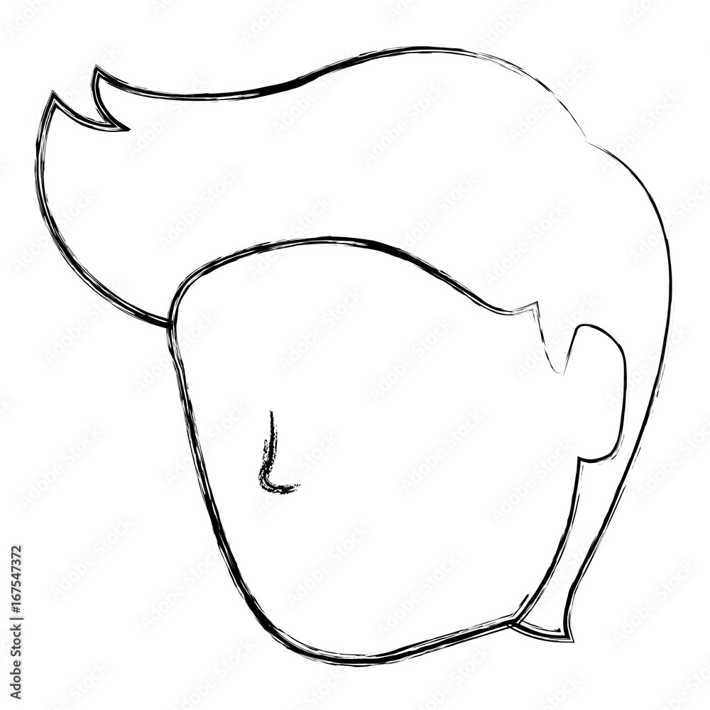 young man head avatar character vector illustration design young man head avatar character vector illustration design