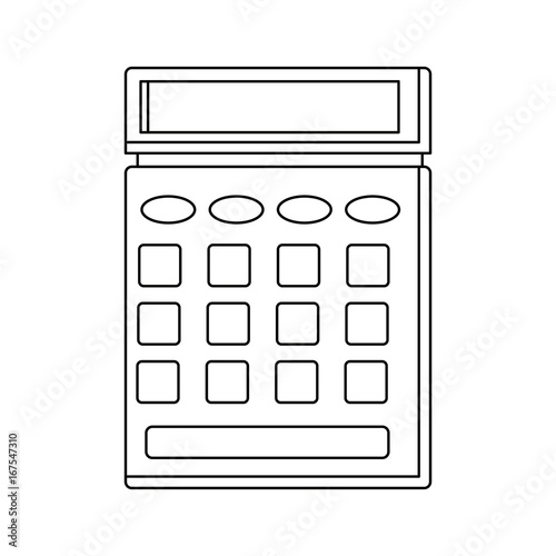 calculator icon business concept with mathematics symbol vector illustration