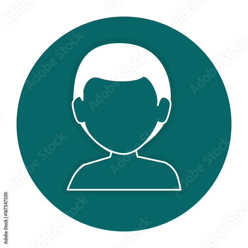 young man shirtless avatar character vector illustration design