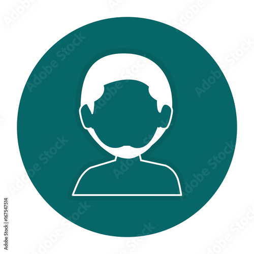 young man shirtless avatar character vector illustration design
