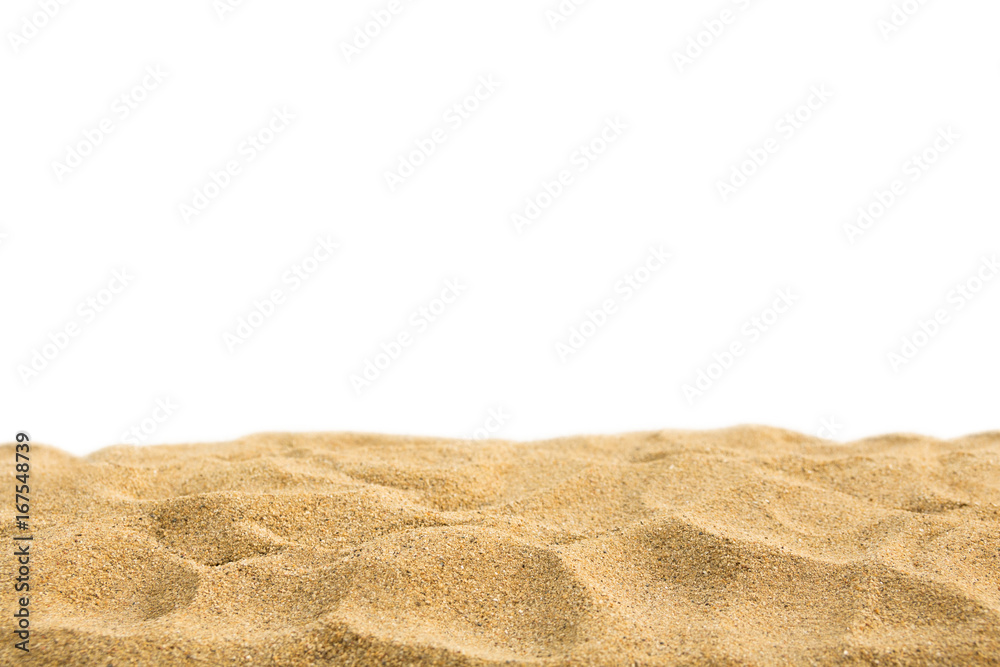 Sand isolated on white background. Sand isolated on white background.
