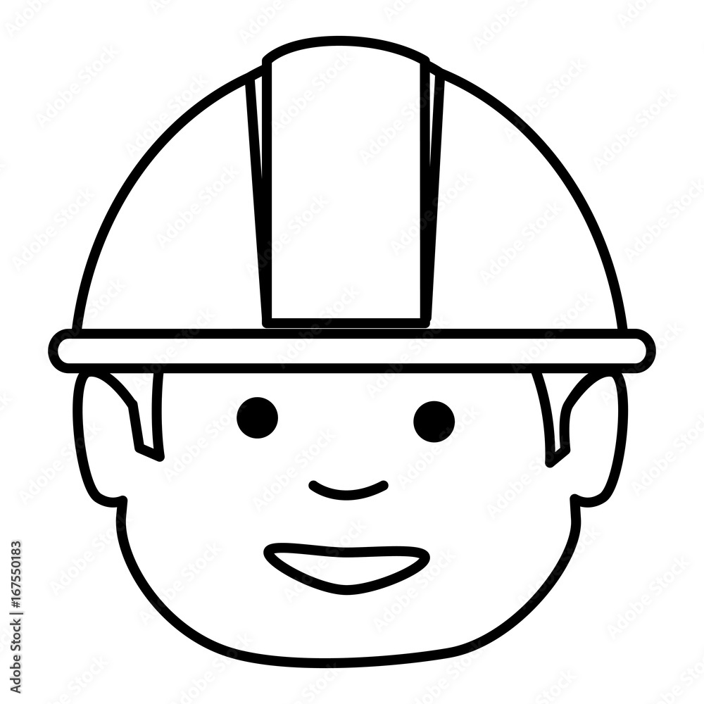 builder head avatar character icon vector illustration design builder head avatar character icon vector illustration design