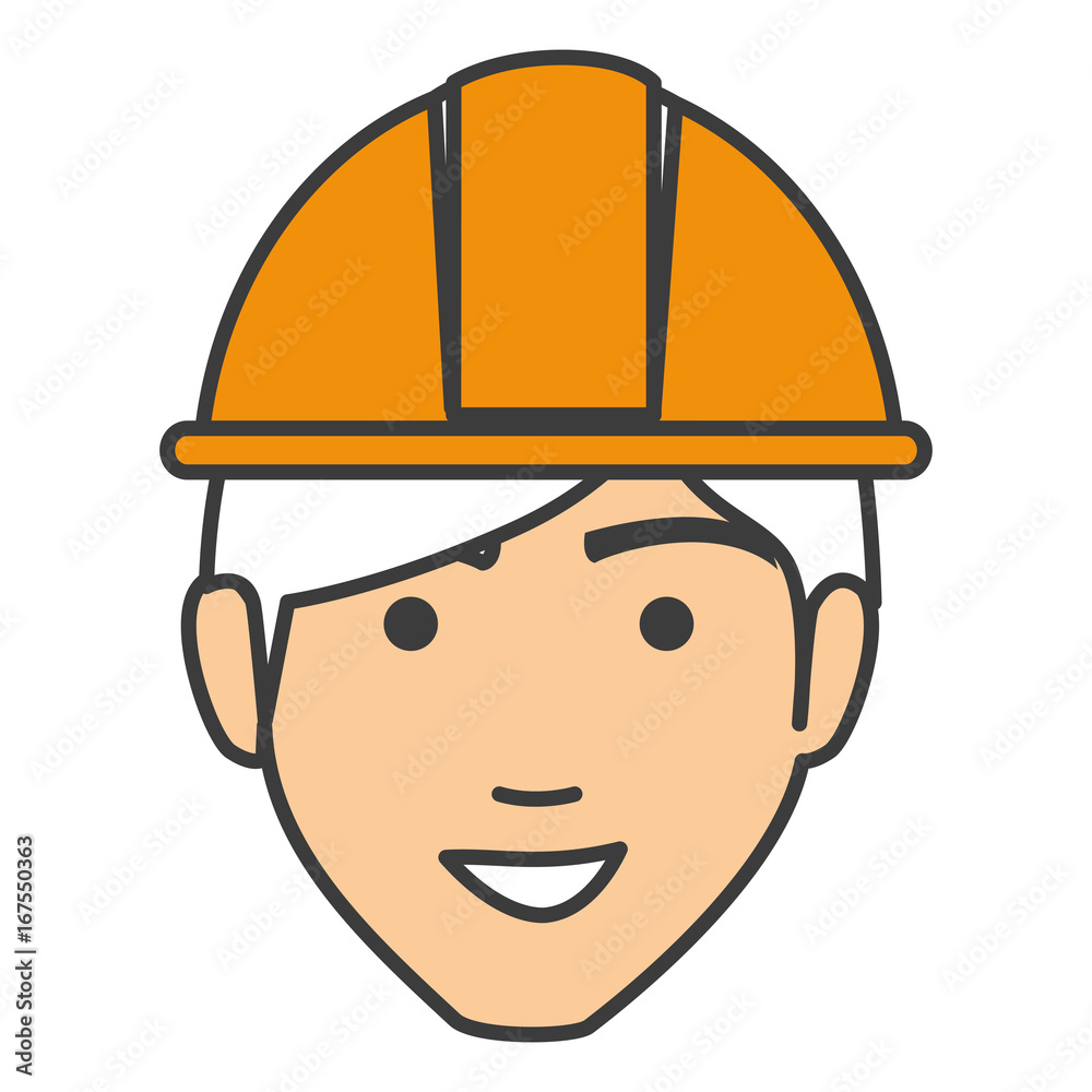 builder head avatar character icon vector illustration design builder head avatar character icon vector illustration design