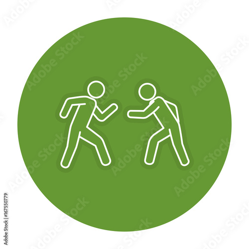 players figures silhouettes icon vector illustration design