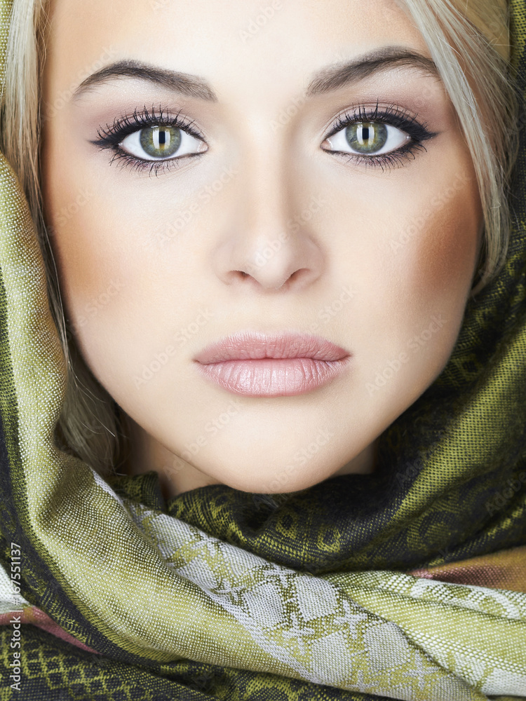 beautiful woman face.make up concept beautiful woman face.make up concept