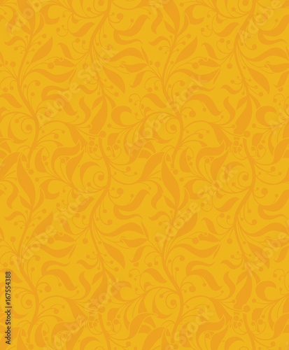 Subtle Yellow floral seamless pattern