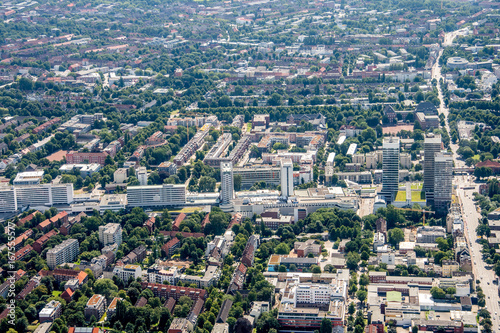 Germany, Hamburg and suburbs. Panorama frome above photo