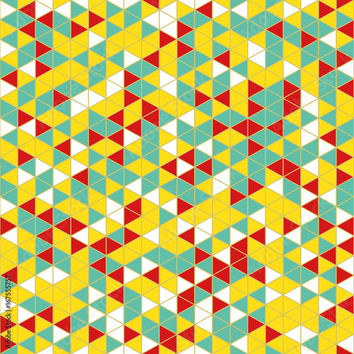 Colorful Geometric Seamless Pattern