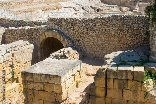 the ancient roman amphitheatre in tarragona