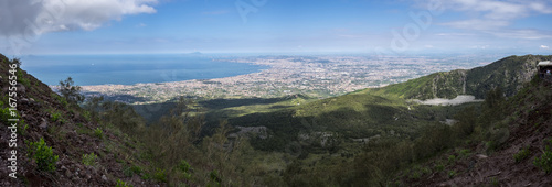 Napoli panorama from the top of Vesuvius
