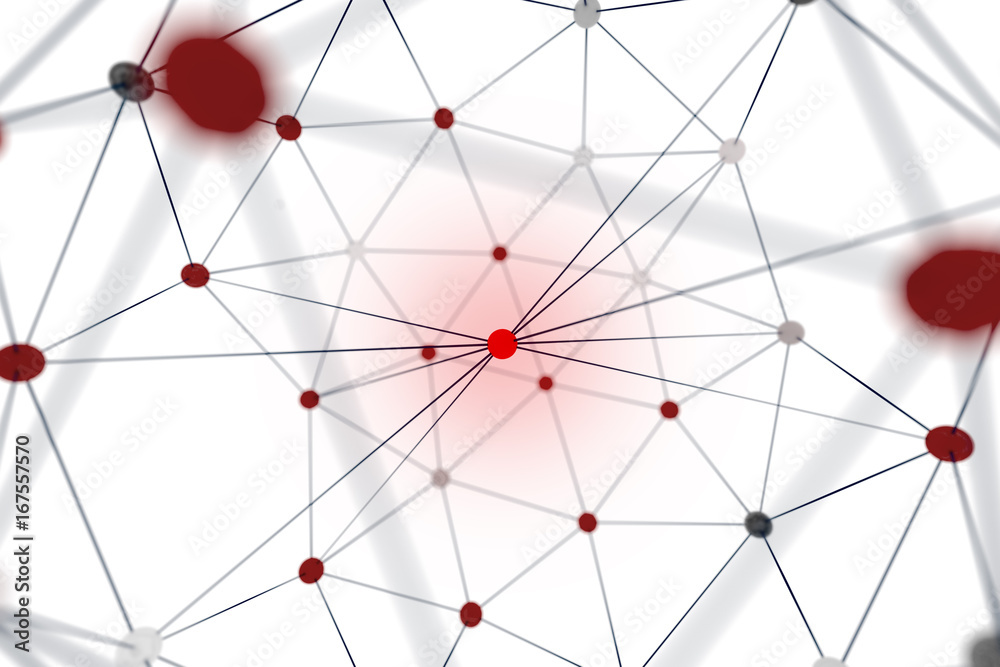 network grid with a red center network grid with a red center