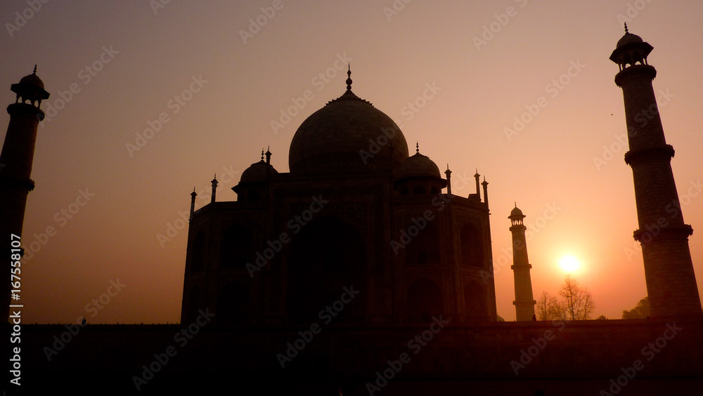 Taj Mahal Silhouette