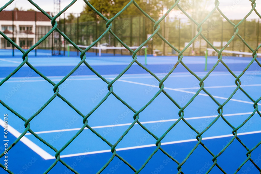 Tennis court in blurry for background Tennis court in blurry for background