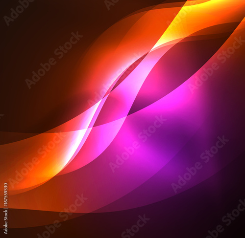 Illuminated neon waves © antishock