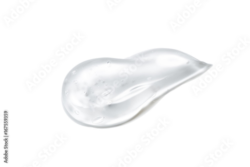 Gel isolated on white Close up 
