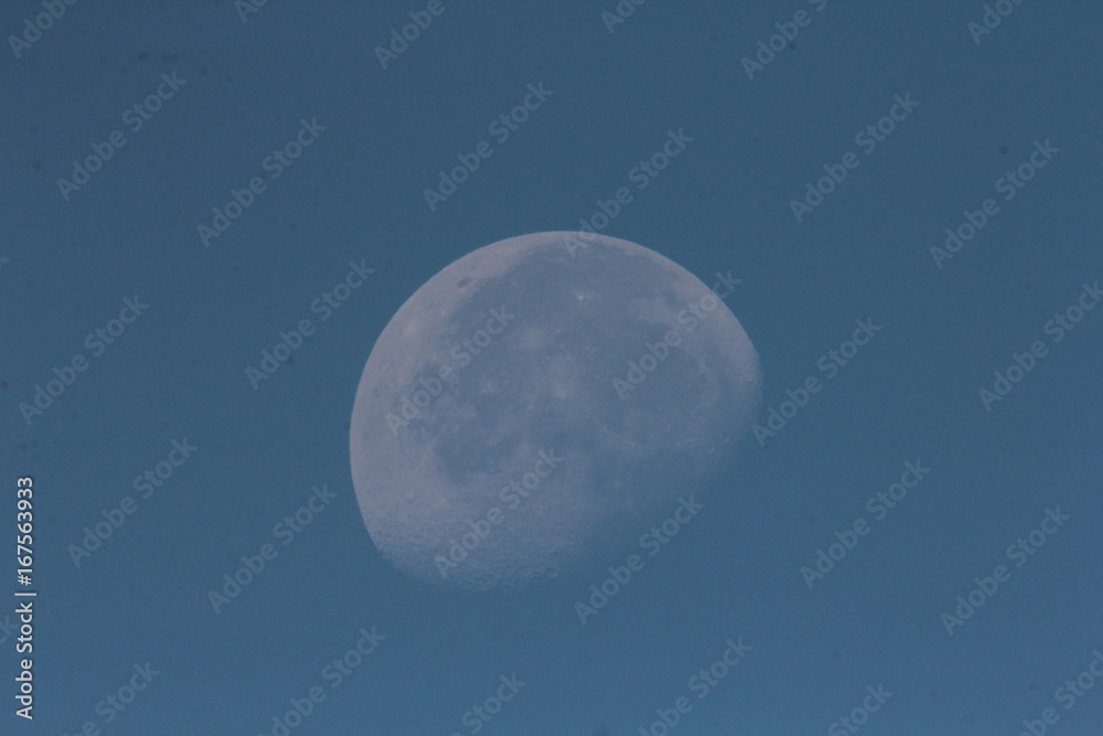 luna al mattino con luce diurna luna al mattino con luce diurna