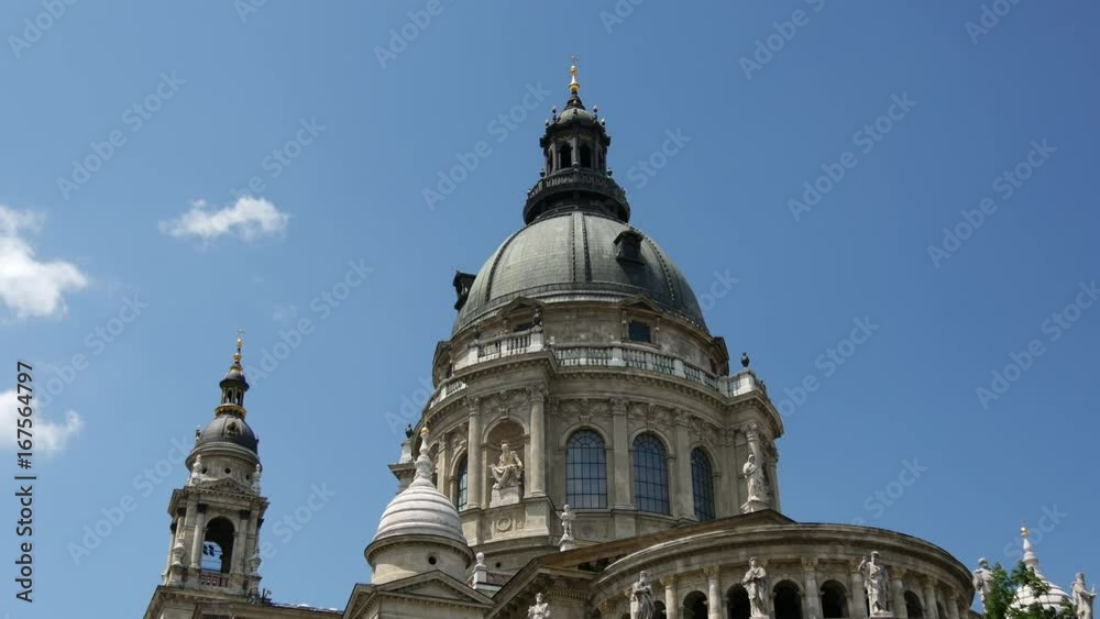 Time lapse from the St. Stephen's Basilica in Budapest Hungary Time lapse from the St. Stephen's Basilica in Budapest Hungary