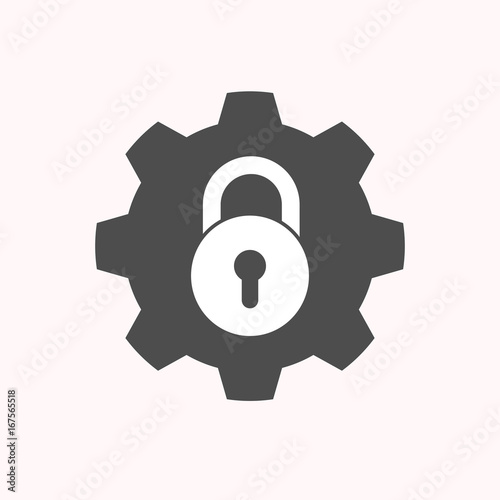 Isolated gear with  a closed lock pad