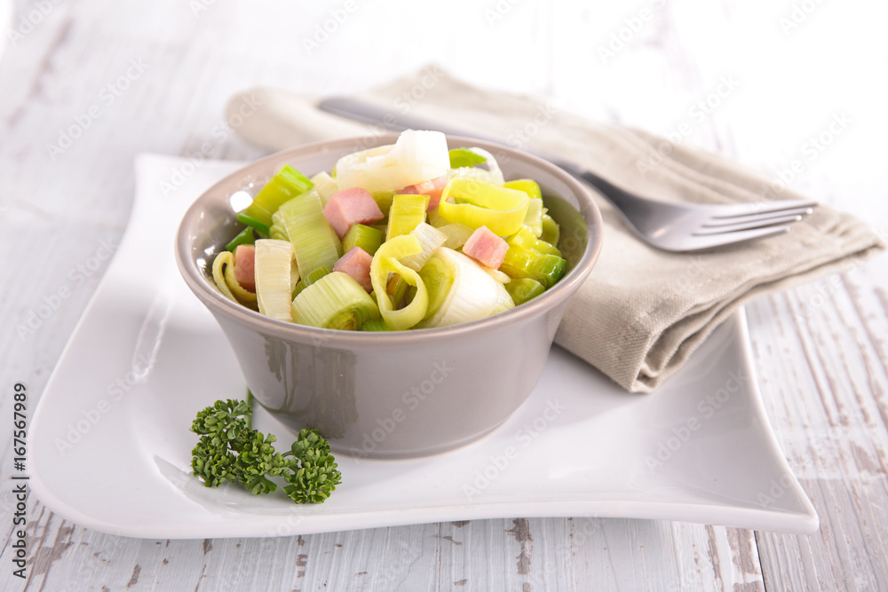 leek and bacon leek and bacon