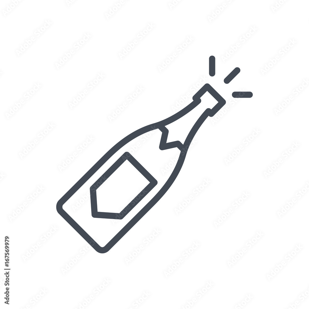Wedding colored icon champaign Wedding colored icon champaign