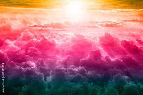 Beautiful blue sky background 