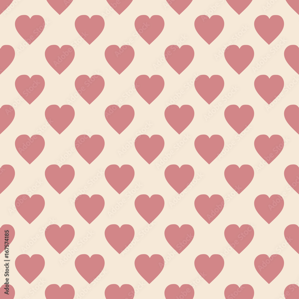 Hearts pattern The background for printing on fabric, textiles, layouts, covers, backdrops, backgrounds and Wallpapers, websites, Vector illustration seamless