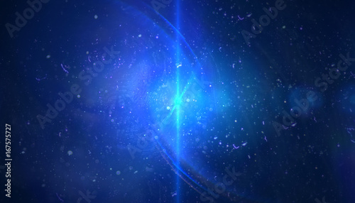 Abstract backgrounds space blue neon lights (super high resolution)