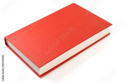 Red book isolated on white background