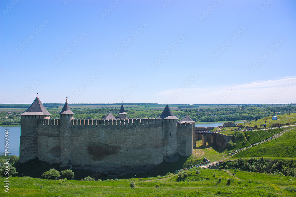 Hotyn fortress on the river Dniester