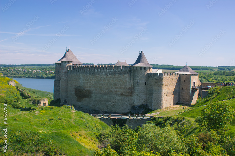 Hotyn fortress on the river Dniester
